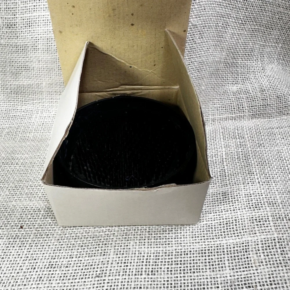 Pottery Barn Flower Arranger‎ Black Round Bowl Metal Pin Frog Kenzan 199398 vtg
